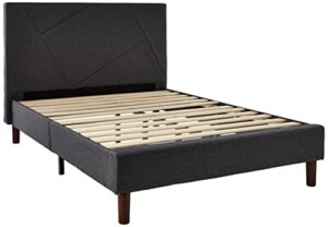 ZINUS Judy Upholstered Platform Bed Frame / Mattress Foundation / Wood Slat Support / No Box Spring Needed / Easy Assembly, Full