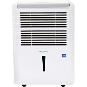 Keystone Energy Star 22 Pint Dehumidifier | Moisture Removal up to 1,500 Sq.Ft. | LED Display | 24H Timer | Portable with Wheels | Auto-Shutoff | for Basement, Garage, Living Room, White