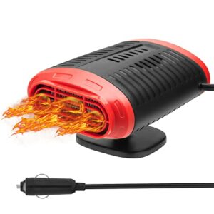Car Heater - New Upgrade 2 in1 Fast Portable Car Heater Defroster, 360°Rotation 150W 12V Heating Fan Defroster Demister for Auto, Air Conditioners, SUV, Taxis, Jeeps, Trucks (12V /150W)