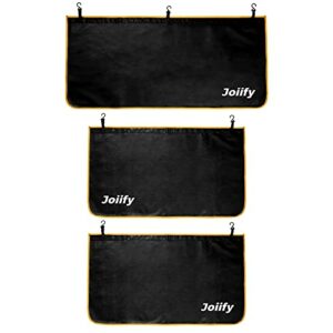 Joiify 3-Piece Automotive Magnetic Fender Covers for Mechanics, 25 Strong Magnets, Microfiber Leather Car Fender Protector Mats for Sedan or Station Wagon - Size M