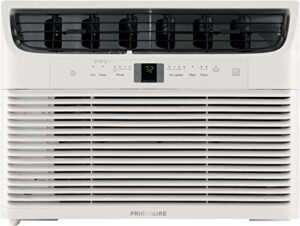 Frigidaire FFRE103WAE Window-Mounted Room Air Conditioner, 10,000 BTU with Multi-Speed Fan, Energy Saving Mode, Sleep Mode, Programmable Timer, Easy-to-Clean Washable Filter, in White