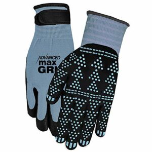 Midwest Gloves & Gear unisex adult Advanced Max Gripping Glove, Slate Blue, 2 Count Pack of 1 US