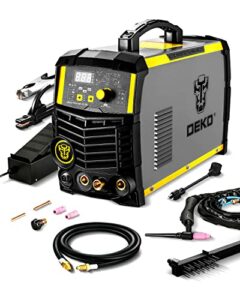 DEKO AC/DC Inverter TIG/MMA Welder,250A Fully Digital Welding Machine with Foot Pedal,IGBT,VRD Function for Carbon Steel,Stainless Steel,Copper,Aluminum and Aluminum Alloys
