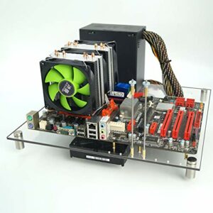 DIY Acrylic Glass Gaming Computer Case Chassis Open Frame Panoramic Viewing Creative Personality ATX Transparent Chassis Test Bench