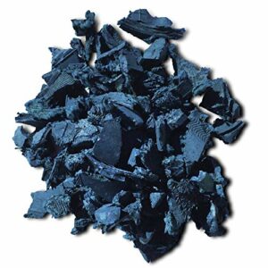NuPlay Rubber Nugget Mulch Landscaping Bark Rubber Nugget Weed Barrier Garden Ground Cover, Blue