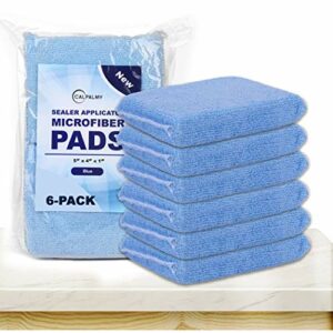 Professional Microfiber Sealer Applicator Pad – The Perfect Tool to Apply Sealer to All Natural Stone and Tile Like Marble, Granite, Concrete & Slate (Blue)