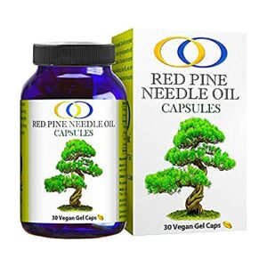 Optimally Organic Wild-Crafted Red Pine Needle Oil Capsules - Immune System Support