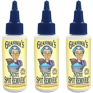 Grandma's Secret Spot Remover - Chlorine, Bleach and Toxin-Free Stain Remover - Stain Remover for Clothes - Fabric Stain Remover Removes Oil, Paint, Blood and Pet Stains – pack of 3