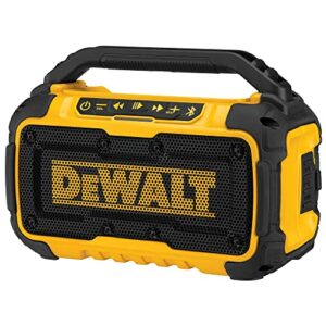 DEWALT 20V MAX* Bluetooth Speaker for Jobsite, Tool Only (DCR010)