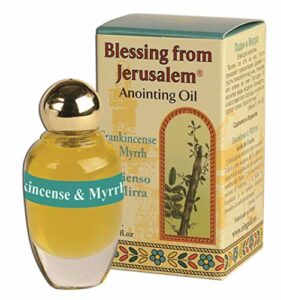 Ein Gedi Frankincense and Myrrh Anointing Oil for Prayer with Biblical Spices, 0.4 fl oz | 12 ml