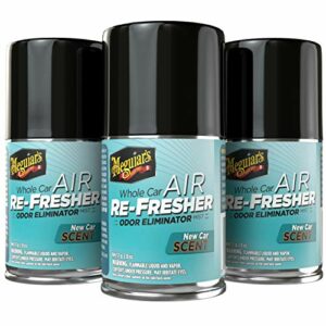 Meguiar's Air Re-Fresher New Car Scent, Spray Air Freshener for Car, Truck, RV, and more, 2 Ounce (Pack of 3)