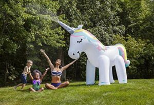 BigMouth Inc. Ginormous Inflatable Magical Unicorn Summer Yard Sprinkler, Stands Over 6 Feet Tall, Perfect for Summer Fun