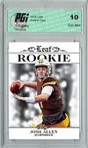 Josh Allen 2018 Leaf Exclusive #RA-02 Only 4,999 Made Rookie Card PGI 10