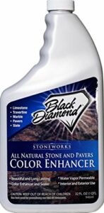 Color Enhancer Sealer for All-Natural Stone and Pavers. Marble, Travertine, Limestone, Granite, Slate, Concrete, Grout, Brick, Block.