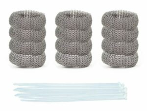 Pack of 50 Washing Machine Lint Traps Premium Snare and Rustproof Stainless Steel Mesh with Clamps