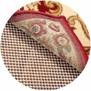 Rose Home Fashion RHF Non-Slip Area Rug Pad Round 4' - Protect Floors While Securing Rug and Making Vacuuming Easier Round 4'