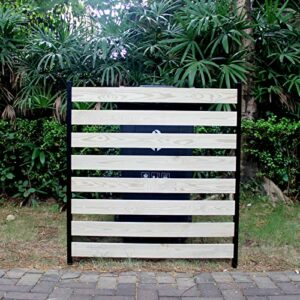 CTSC Privacy Fence Screen – AC Unit Covers Outdoor – 42 x 39 Inches Cedar Lumber Privacy Screen Outdoor – Multipurpose Privacy Fence Panels for Outside – Easy DIY Installation (1-Pack)